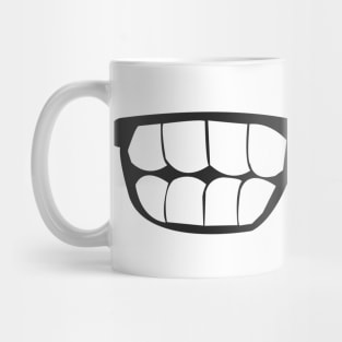 Cool Teeth Eye Glasses Graphic Illustration Mug